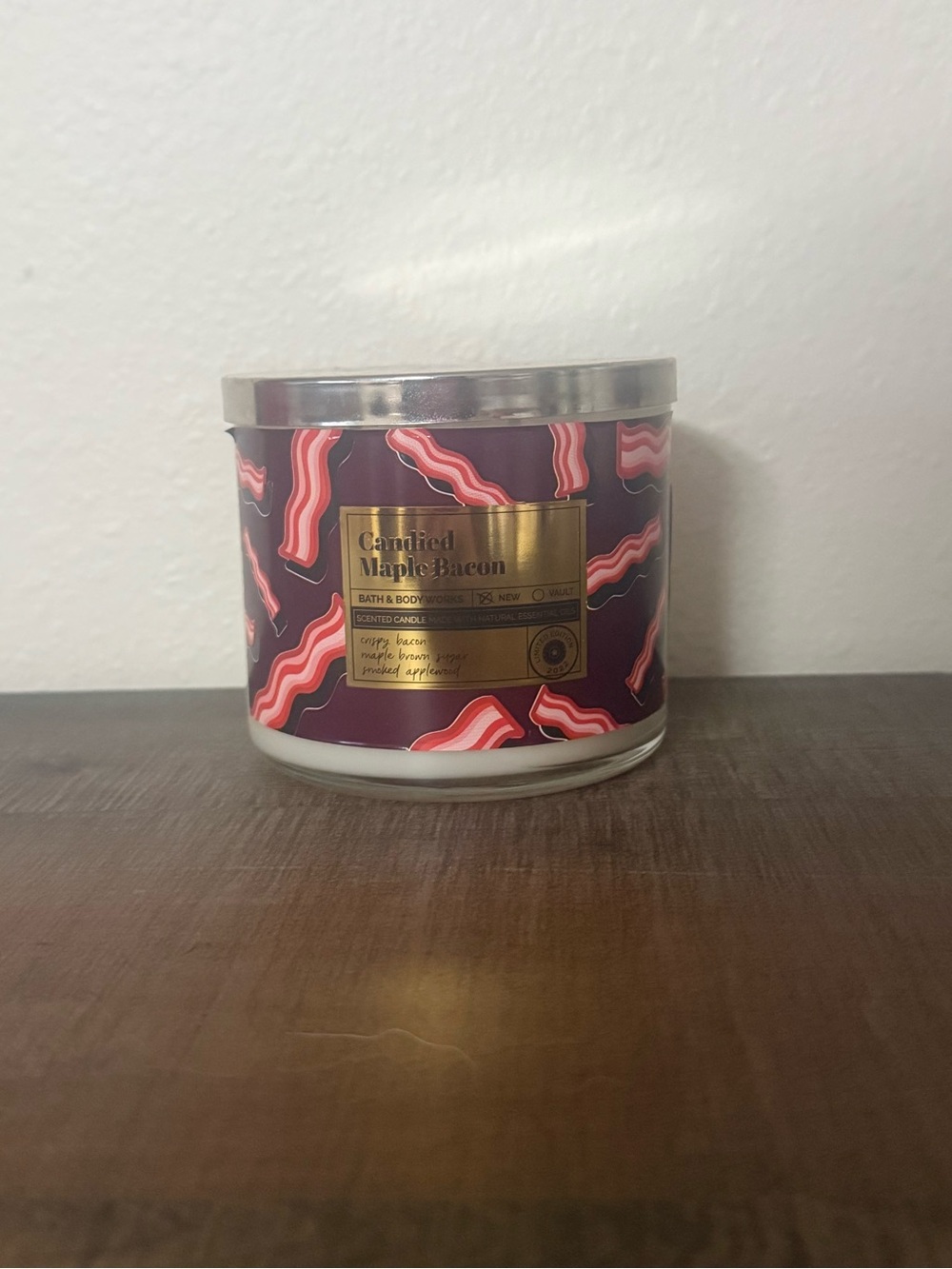 Bath & Body Works Candied Maple Bacon 3 Wick Candle